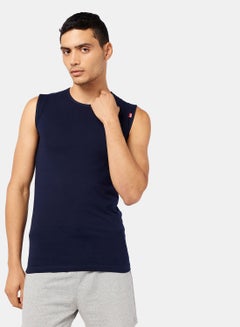 Buy Cottonil Under Shirt Cutt O For Men - Dark Blue;M in Egypt