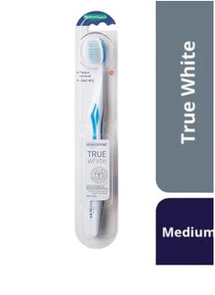 Buy True White Medium Soft Plaque Removal Multi-Color Toothbrush in Saudi Arabia