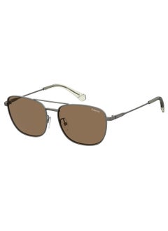 Buy Men's Polarized Rectangular Sunglasses - Pld 4172/G/S/X Grey Millimeter - Lens Size: 59 Mm in Saudi Arabia