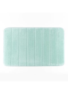 Buy Essential Memory Foam Bath Mat, Teal - 50X80 Cm in UAE