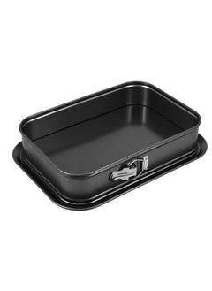 Buy Non-stick Rectangular Springform Cake Pan, 35.5 x 24 x 7.8cm Cheesecake Pan with Removable Bottom, Large Bakeware for Ice Cream Cake and DIY Baking in UAE