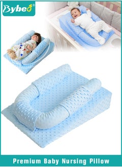 Buy Baby Nursing Pillow for Breastfeeding, Infant Feeding Support Pillow, Baby Sleeping Nest, Throw up Prevention Slope Mat, Multifunctional Anti-Reflux Babies Lounger in UAE