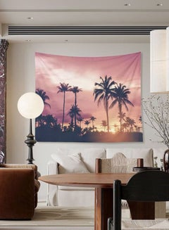 Buy Sea Sunset Short Plush Palm Tree Photography Wall Hanging Natural Scenery  Decor for Home in Saudi Arabia