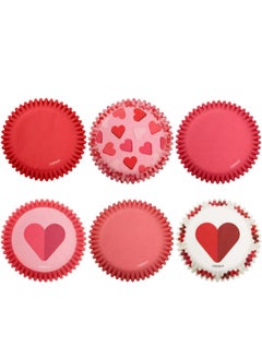 اشتري Wilton Red & Pink Hearts Cupcake Liners, 150-Count في الامارات