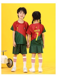 اشتري Size 24 Men's and Women's Kindergarten Club Children's Wear Soccer Sports Match Suit Set في السعودية