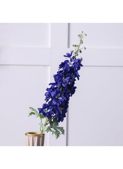 اشتري Bloomvogue Artificial Dark Blue Delphinium Flowers Real Touch Bouquet Flowers for Wedding Party Home Centerpieces Arrangements Bouquets 94Cm Blue في الامارات