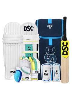 Buy Economy Kashmir Willow Cricket Kit | Left Hand | Kit for Men | Size 6 in Saudi Arabia