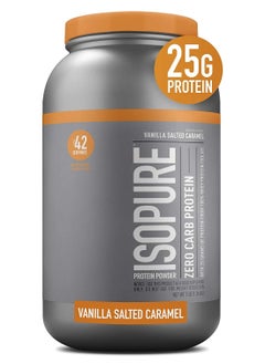 Buy Isopure Zero Carb protein Vanilla Salted Caramel 3 Pounds in UAE