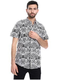 اشتري Palm Pattern Short Sleeves Shirt في مصر