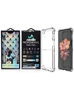 Buy for Samsung Galaxy Z Flip 4 Acrylic Back Case with Edges Full Cover and Protect Camera - Transparent in Egypt