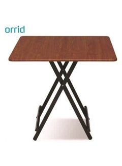 Buy Luxury Wooden Square Table, Multifunctional Folding Table for Coffee, Camping, Dining, Garden, Picnic, Restaurant, etc. in UAE
