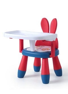 Buy Baby Dining Chair Lightweight Sounding Seat with Plate Removable Suitable for Toddlers Children's Eating Chair Backrest Small Stool in UAE