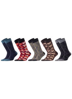 Buy Biggdesign 5 Pairs Dogs Design Men Socks in UAE