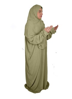 Buy Islamic Women Prayer Dress Spacious And Comfortable Excellent Material (Zipper) in Saudi Arabia