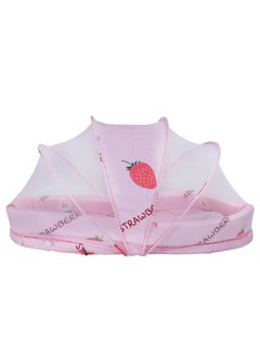 اشتري BP9076 - Pink Portable Folding Newborn Baby Travel Crib Carry-on With Bed Bag, Mesh Net Nursery Canopy Travel And Infant Sleeper Lounger Bag, Bug Net في الامارات