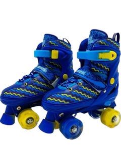 Buy Kids Unisex Four Wheel Roller Skates Shoes L - size 39 in Saudi Arabia