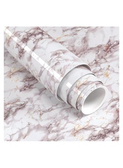 Buy White Marble Wallpaper Peel and Stick 15.8x393In Contact Paper Countertop Waterproof Self Adhesive Removable Wall Cabinet Covering for Kitchen Home Décor in Saudi Arabia