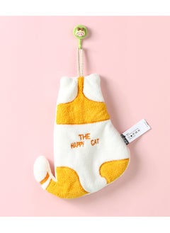 Buy Kitten Back Hand Towel (Yellow) in Saudi Arabia