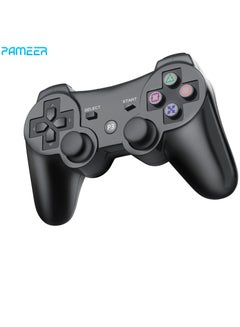 Buy Wireless Controller Compatible with PS3, Bluetooth 4.0 Joystick, Double Shock Vibration Joystick Rechargeable Gamepad, for PS3 USB PC Controller Joypad in UAE