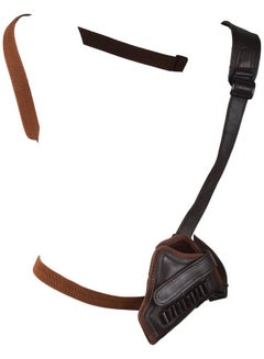 Buy Leather Shoulder Revolver Cover Dark Brown in UAE