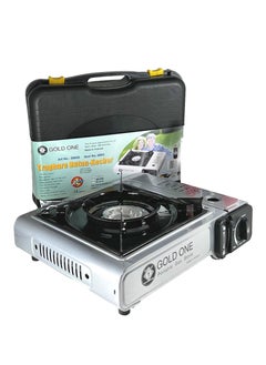 اشتري Camping Stove 2in1 Picnic Portable Stove With Box Grey في الامارات