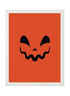 Buy Halloween Pumpkin Framed Poster 30x40cm - Spooky Wall Art Decor for Home, Office, or Party , Trick or Treat Pumpkin Artwork, Halloween Decoration Gift Idea in UAE