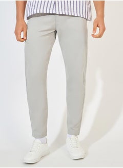 Buy Solid Slim Fit Cotton Stretch Chino in Saudi Arabia