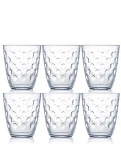 Buy Luminarc glass juice cups set, 6 pieces in Saudi Arabia