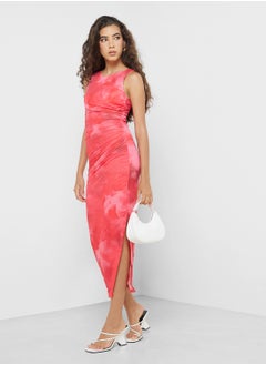 Buy Mesh Bodycon Maxi Dress in UAE