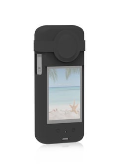 اشتري For Insta360 X3 Silicone Protective Case with Lens Cover(Black) في السعودية