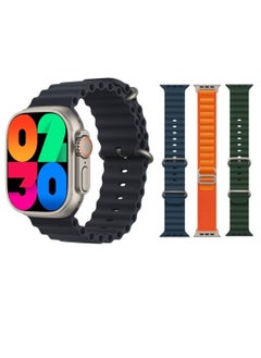 Buy Smart Watch WS9 ultra Series 9, 3 IN 1 With Health Fitness Tracker Sport Watch , 3 addition Replacement Band 49MM-Multicolour in Saudi Arabia