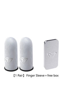 Buy 1 Pair Mobile Game Finger Sleeve Black Sweatproof Anti-slip Touch Screen And Breathable Finger Cover For COD/PUBG/ROS And Many Other Games in UAE