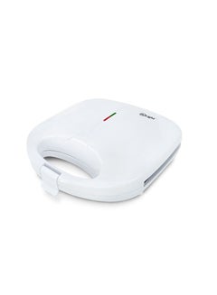 Buy Mr Light Automatic Temperature Control Sandwich Maker Non -Stick Grill Plates And Handle Lock Clip ,White,750W in UAE