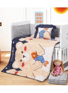 Buy 5-Piece Baby Crib Bedding Set in Saudi Arabia