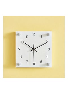 اشتري Emma Plastic Square Table and Wall Clock 19x6x19 cm في الامارات