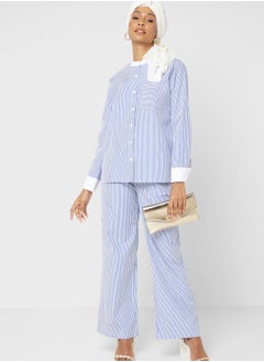 Buy Striped Shirt And Pant Set in Saudi Arabia