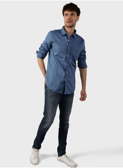 Buy Printed Slim Fit Shirt in Saudi Arabia