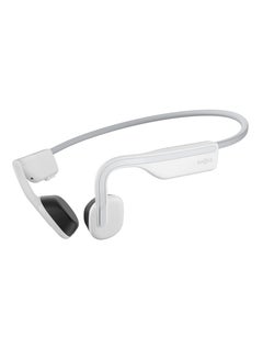 Buy Shokz OpenMove Bluetooth Wireless Headphones with Mic, Bone Conduction Wireless Headset (White) in UAE