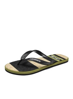 Buy Men's Summer New  Casual Slippers Beach Flip-flops Black in Saudi Arabia
