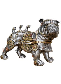 اشتري Steampunk Sharpei Dog Statue Vintage Desk Mechanical Dog Decoration, Modern Sculpture for Desk Decor, European Style and Exquisite Workmanship,Great for Home Office Coffee Shops Decoration في الامارات