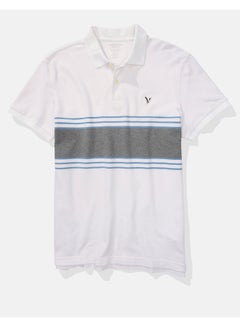Buy AE Striped Pique Polo Shirt in UAE