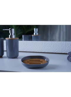 Buy Fitz Soap Dish Grey in UAE