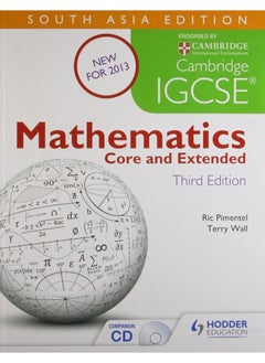 اشتري CAMBRIDGE IGCSE MATHEMATICS CORE AND EXTENDED WITH CD - 3RD (SOUTH ASIAN EDITION) في الامارات