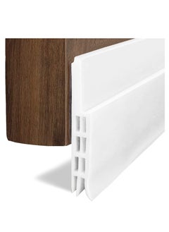 اشتري Door Draft Stopper Under Door Seal for Exterior/Interior Doors Door Sweep Strip Under Door Draft Blocker Soundproof Door Bottom Weather Stripping 2 Inch W x 39 Inch L White في السعودية