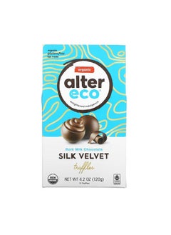 Buy Organic Dark Milk Chocolate Silk Velvet Truffles 4.2 oz 120 g in UAE