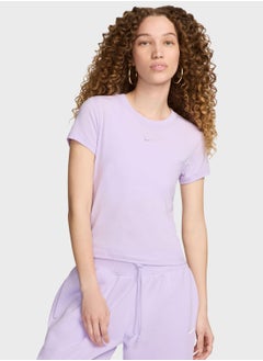 Buy Nsw Knit Mid Crop T-Shirt in UAE