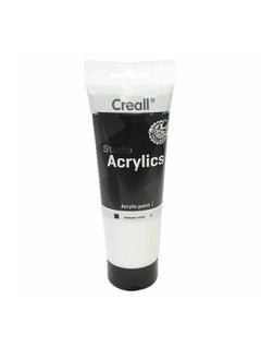 Buy Acrylic Paint Tube Titanium White 120ml Content in UAE