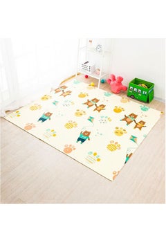Buy Baby Playmat Extra Large Foam Foldable Reversible Playmat Baby Crawling Mat Room Decor Transforms into Large Fun Activity Gym Wonder Park + Bear Thickness 1 CM Size 180 X 200 X 1 cm in UAE