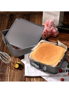 اشتري Square Cake Pan (8.46'') Loose Bottom Springform Baking Cake Mold Non-Stick Baking Pan Oven Accessories Baking Tools Kitchen Gadgets Kitchen Accessories Home Kitchen Items في السعودية