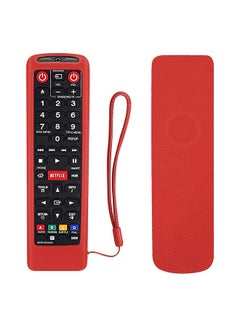 اشتري Remote case for Samsung TV Controller Silicone Remote Cover for Samsung Remote Control Smart TV Remote Skin Sleeve- Red في الامارات